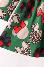 Red character bamboo pants set
