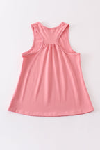 Mauve blank basic kids teens adult tank top
