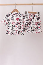 Georgia scalloped shorts set