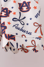 Auburn scalloped shorts set