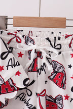 Alabama scalloped shorts set