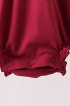 Premium Maroon Georgia bulldog bow embroidery bubble