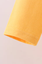 Premium Yellow LSU Go Team embroidery top