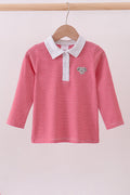 Premium Red Tennessee stripe elephant embroidery button down shirt
