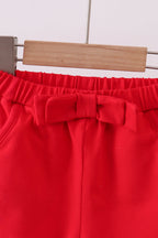 Premium Red bow shorts