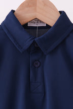 Blue everyday Collared Tank