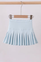 Sky pleated skort