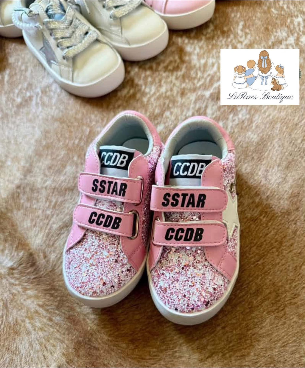 Pink Sparkle Star Sneaker #1