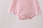 Pink ribbon ruffle bow bubble