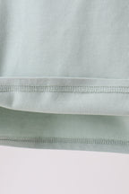 Green vehicle embroidery top