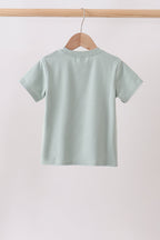 Green vehicle embroidery top