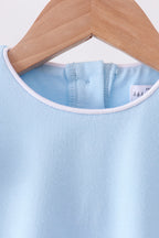 Mint flutter sleeve scalloped top