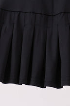 Black pleated skort