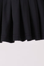Black pleated skort