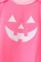 Pink Jack-O-Lantern applique 2pc dress set