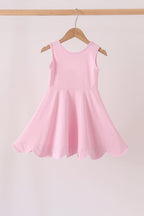 Pink Scalloped Dress