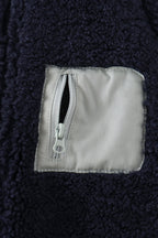 Navy fleece zipper jacket