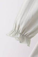 Sage turkey embroidery ruffle pants set