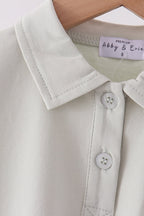 Sage turkey embroidery shirt