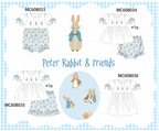 PO101 Blue easter peter rabbit embroidery collection
