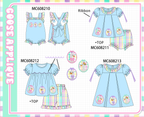 PO101 Blue goose applique gingham collection