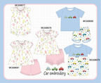 PO101 Blush pop sickle car embroidery collection