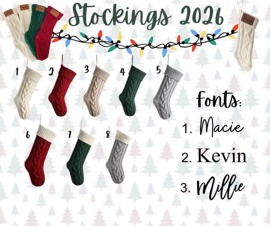 Stockings Preorder ETA Mid-Oct.