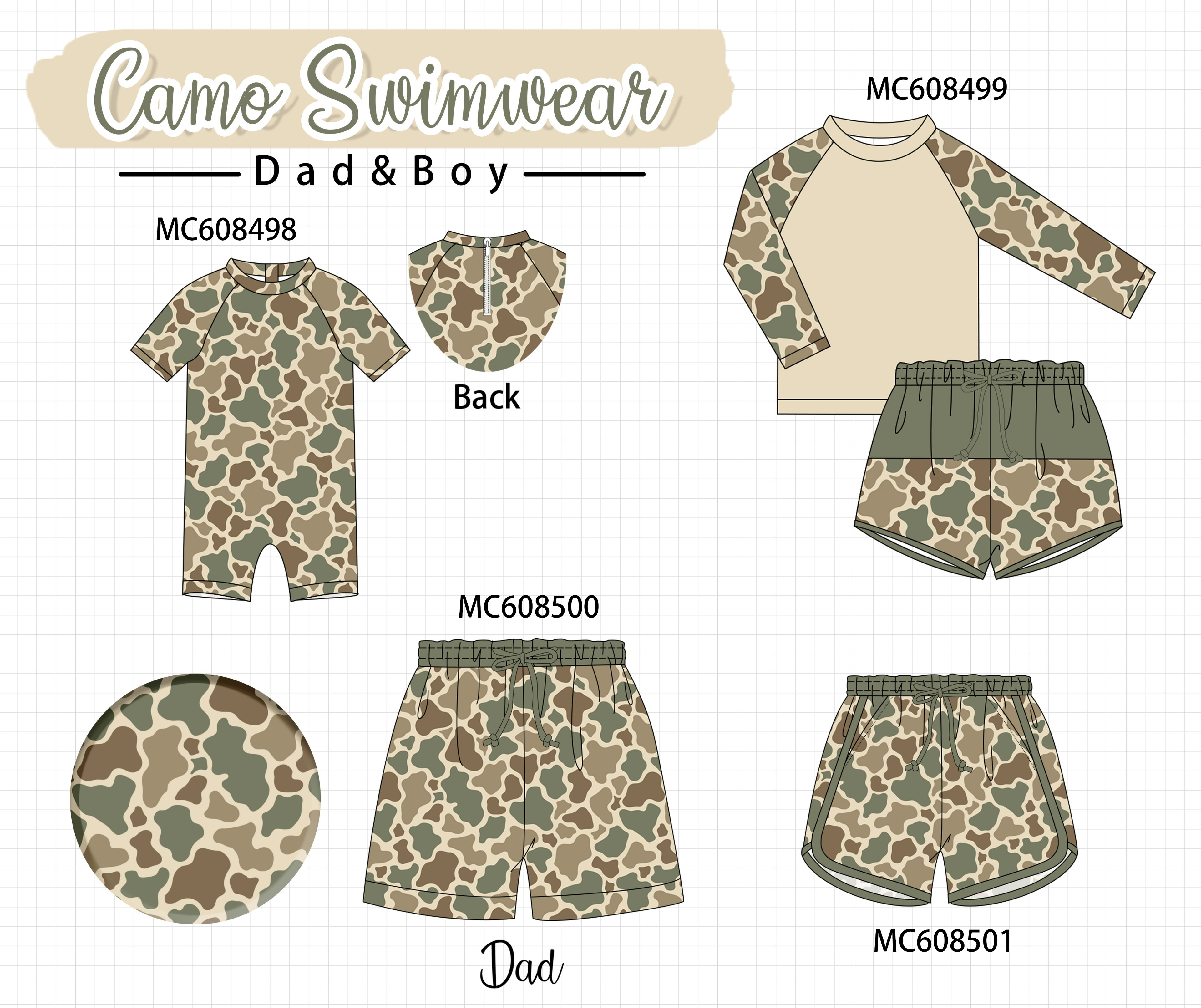 PO101 Camouflage swimsuit collection