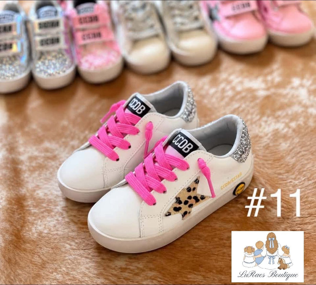 Pink Leopard Star Sneaker #11