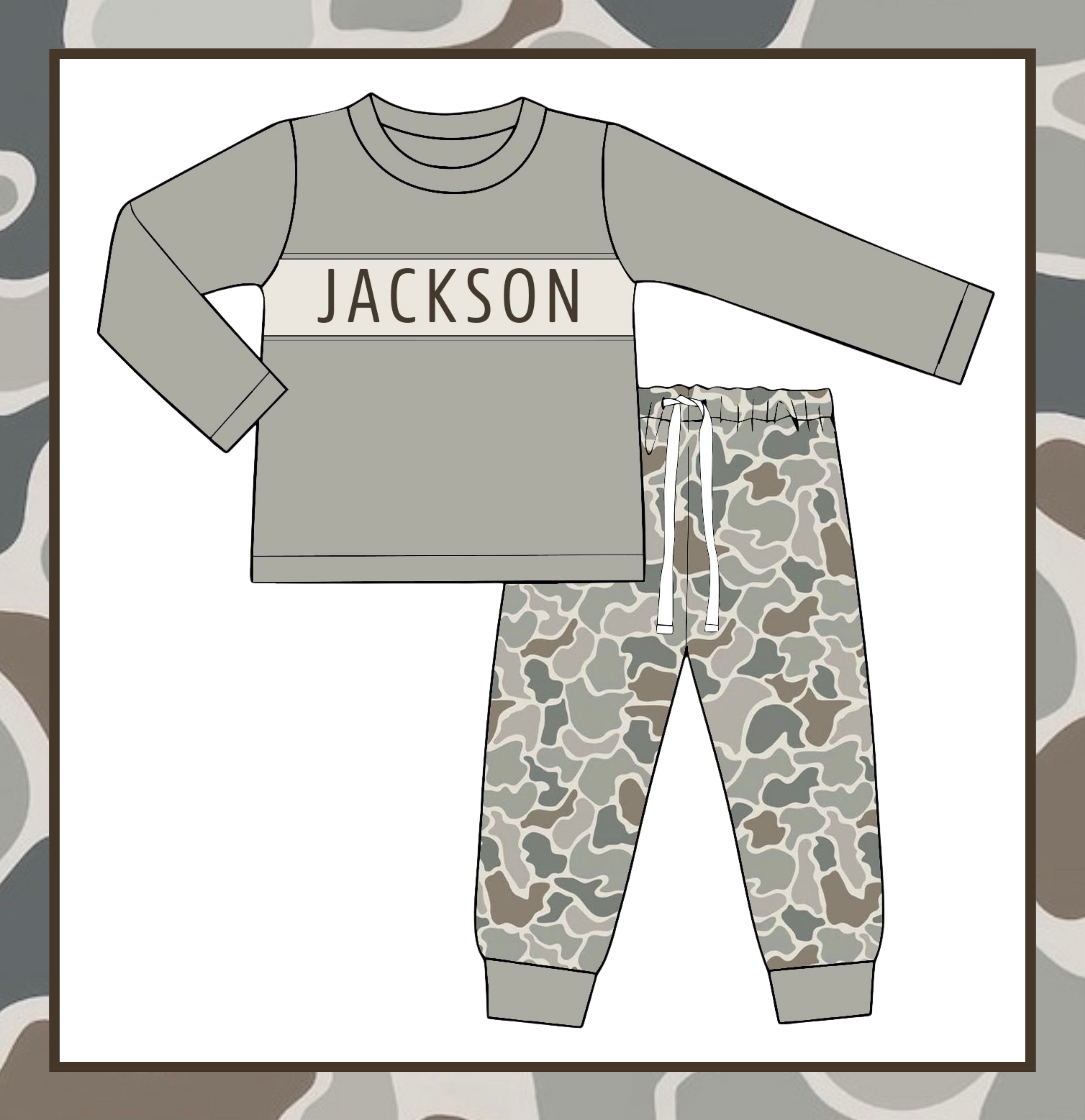 PO5: Custom Camo Boys Set
