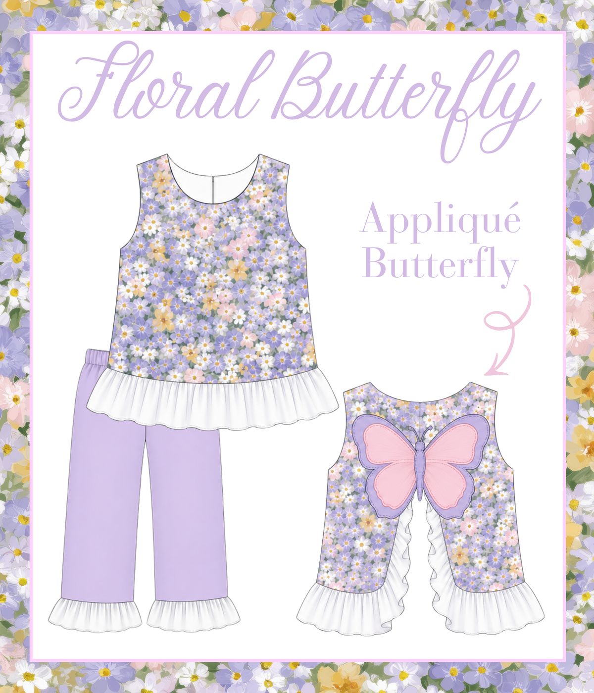 PO 6: Floral Butterfly