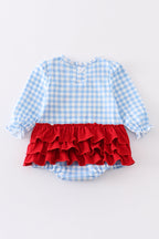 Santa milk cookies applique girl bubble