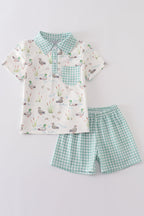 Sage Mallard Shorts Set