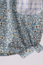 Floral puppy embroidery ruffle bubble