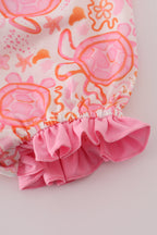 Pink Floral Ruffle Bubble