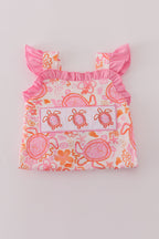 Pink Floral Ruffle Bubble