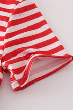 Red Georgia bulldog sequin stripe shorts set