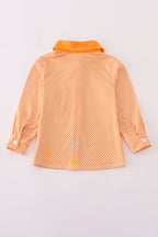 Orange Tennessee go vols applique button down shirt