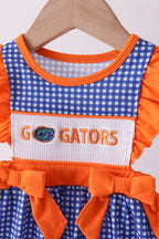 Florida Gators smocked ruffle bubble