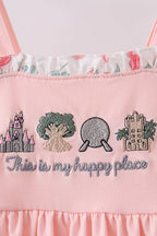 Happy Place Embroidered Dress