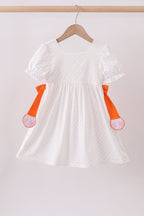 Tennessee go vols embroidery bow dress