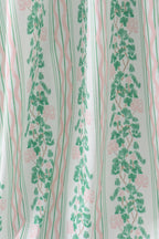 Green floral stripe dress (length 41.33in)