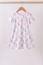 Pink all day adventure bamboo dress