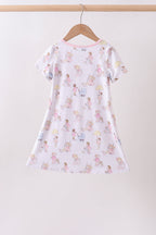 Pink all day adventure bamboo dress