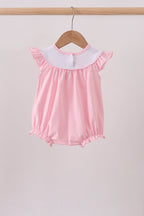 Pink carousel embroidery ruffle bubble