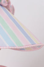 Rainbow stripe bonnet