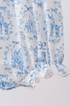 Blue Castle Smocked Ruffle Bubble