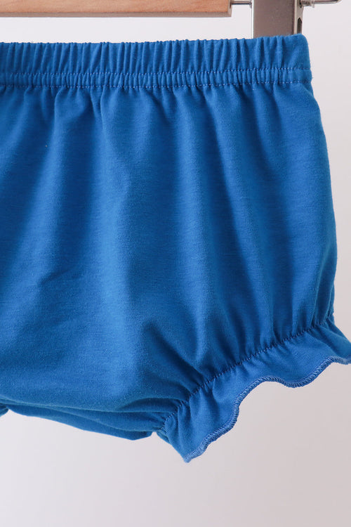 Blue Castle Smocked Ruffle Bloomer Set