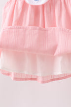 Pink Princess Embroidered Jacquard Set