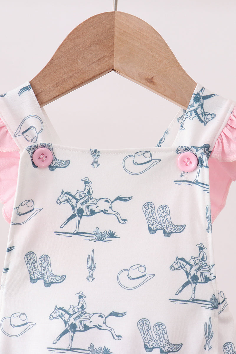Pink Cowboy Ruffle Bubble